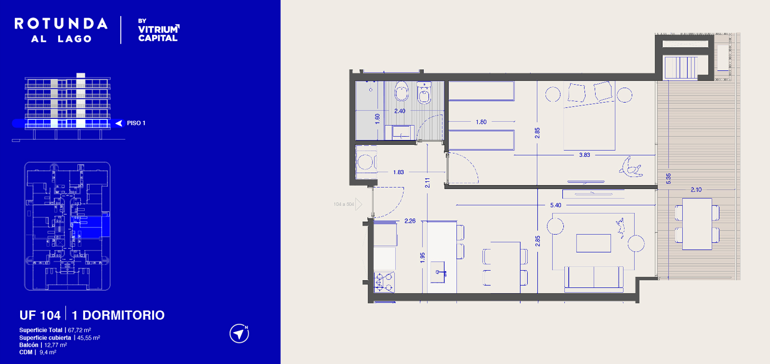 Venta Apartamento 1 dormitorio Ciudad de la Costa