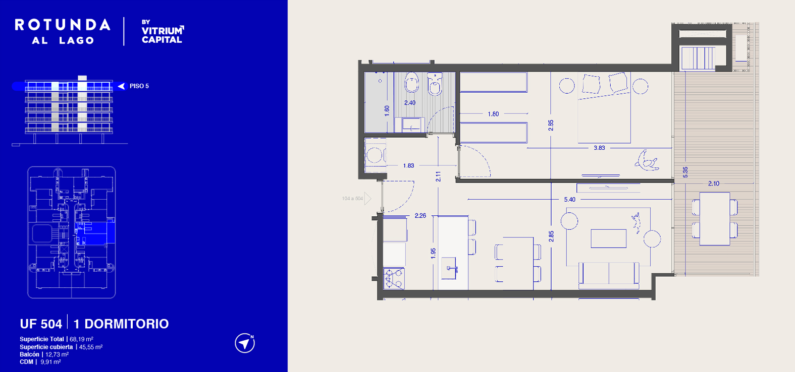 Venta Apartamento 1 dormitorio Ciudad de la Costa