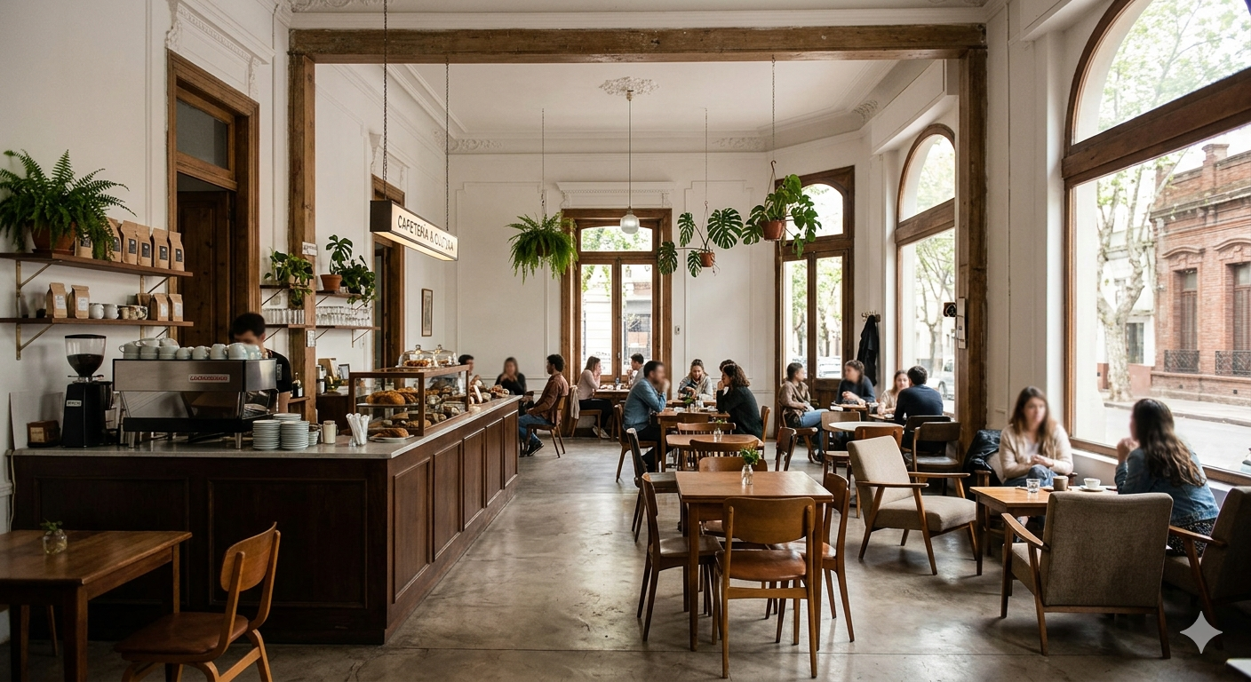 Venta de Llave: Cafetería de Especialidad y Espacio Cultural en Cordón – Alta Rentabilidad — Cordon, Montevideo