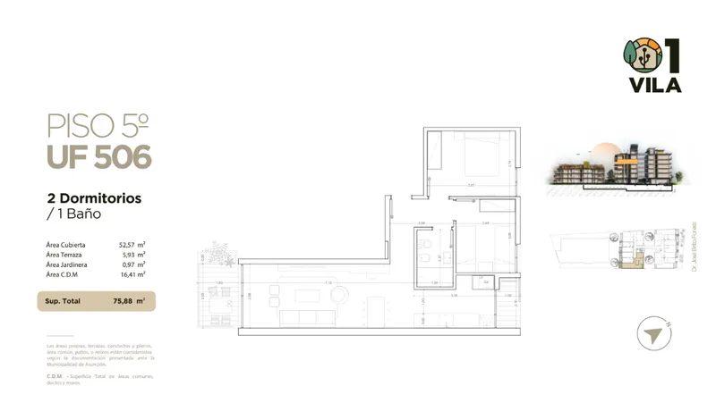Venta Apartamento 2 dormitorios en 01 Vila — Parque Batlle