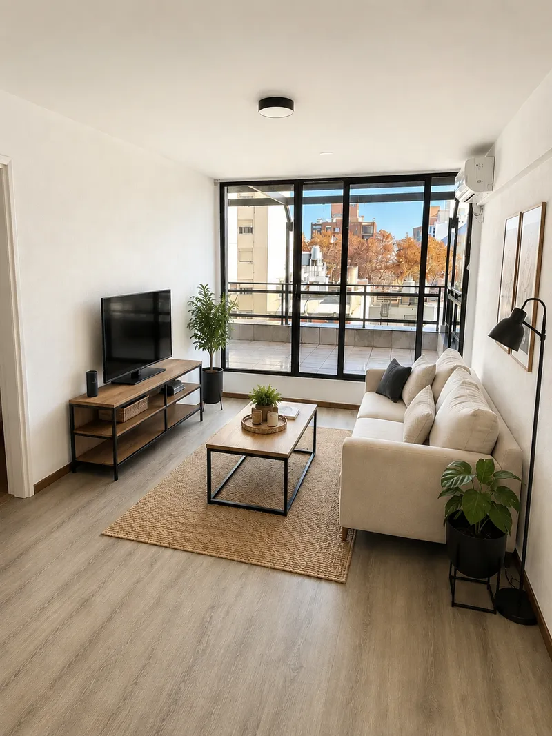 Apartamento alquiler 1 dormitorio con Terraza, Tres Cruces — Tres Cruces, Montevideo