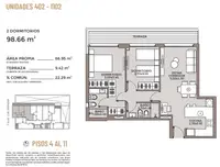 Venta Apartamento 2 dormitorios, con terraza. A estrenar- Punta Carretas - foto 18