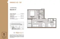 Venda – Apartamento de 1 Quarto no 11º Andar em Punta Carretas - foto 11