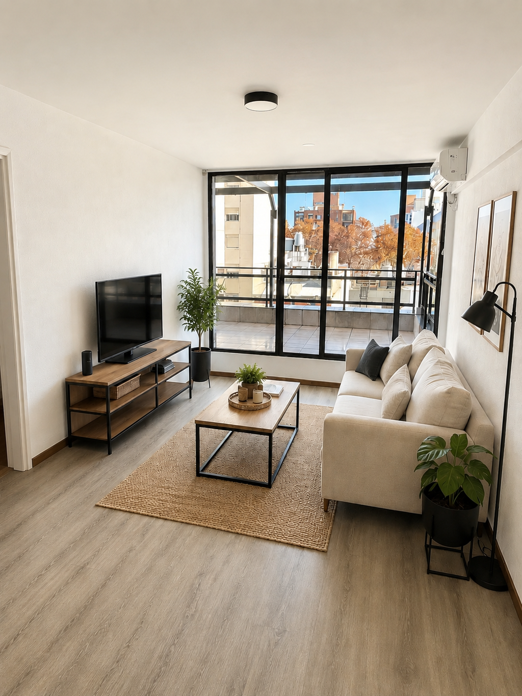 Apartamento para Alugar com 1 Quarto e Terraço, Tres Cruces