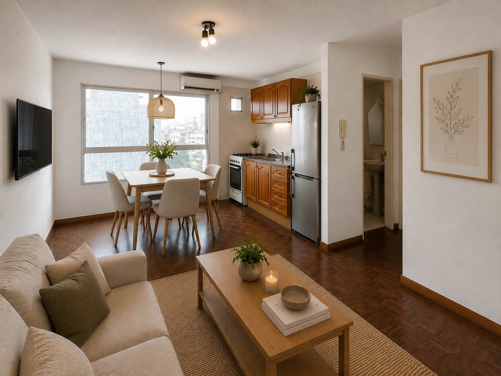 Apartamento alquiler 1 dormitorio, Pocitos